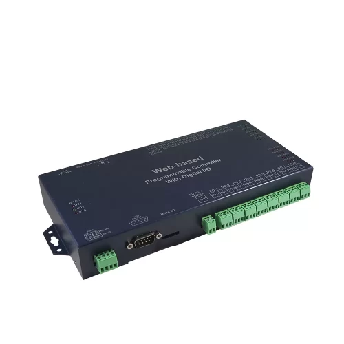 Modbus TCP/HTTP to 8 DI / 8 DO Controller